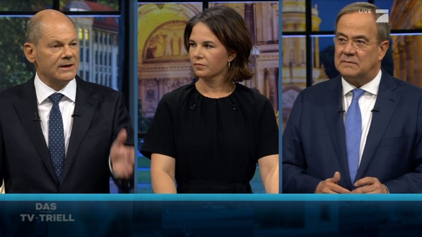 Im letzten TV-Triell diskutierten die drei Kandidaten quasi ausschließlich über Innenpolitik.