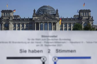 Stimmzettel und Reichstag: Werden Sie eine der kleinen Parteien wählen – warum?