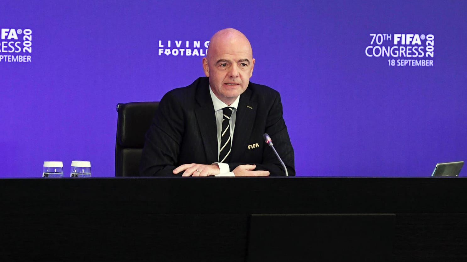 Auch er steht in der Kritik: Fifa-Boss Gianni Infantino. Auch er steht in der Kritik: Fifa-Boss Gianni Infantino.