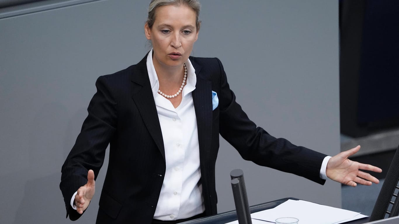 Alice Weidel: Gegen die AfD-Spitzenkandidatin wurde wegen eines möglichen Verstoßes gegen das Parteiengesetz ermittelt.