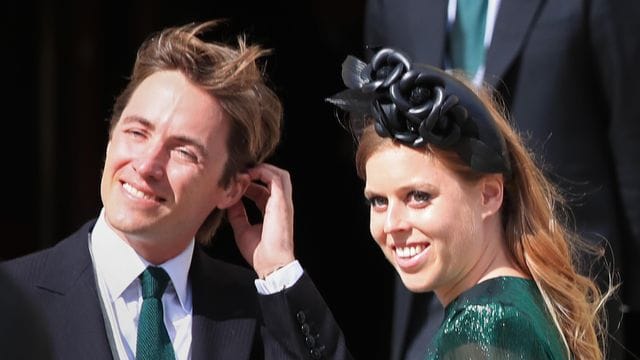Prinzessin Beatrice, Prinzessin von York, und ihr Ehemann Edoardo Mapelli Mozzi. Prinzessin Beatrice, Prinzessin von York, und ihr Ehemann Edoardo Mapelli Mozzi.