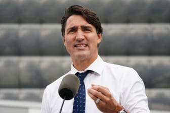 Justin Trudeau: Laut Umfragen könnte es gegen die konservativen Herausforderer knapp werden für den kanadischen Premierminister.