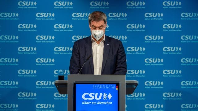 Markus Söder spricht Markus Söder spricht