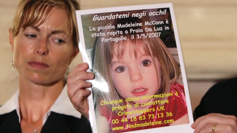 Kate McCann und ein Foto der vermissten Maddie: Die Mutter arbeitete 14 Jahre nicht, jetzt hat sie ihre Arbeit als Ärztin wieder aufgenommen.