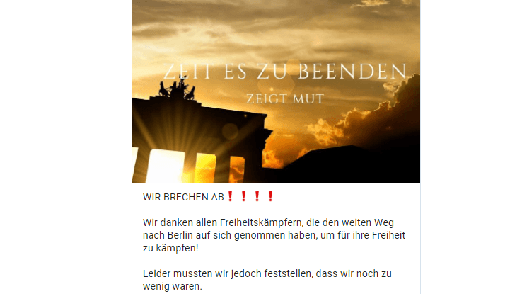 Keine "Zeit es zu beenden": "Leider mussten wir feststellen, dass wir noch zu wneige waren.