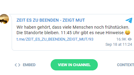 Erstmal Frühstück? Das "Beenden" kam schwach in Gang und ließ dann strak nahc.