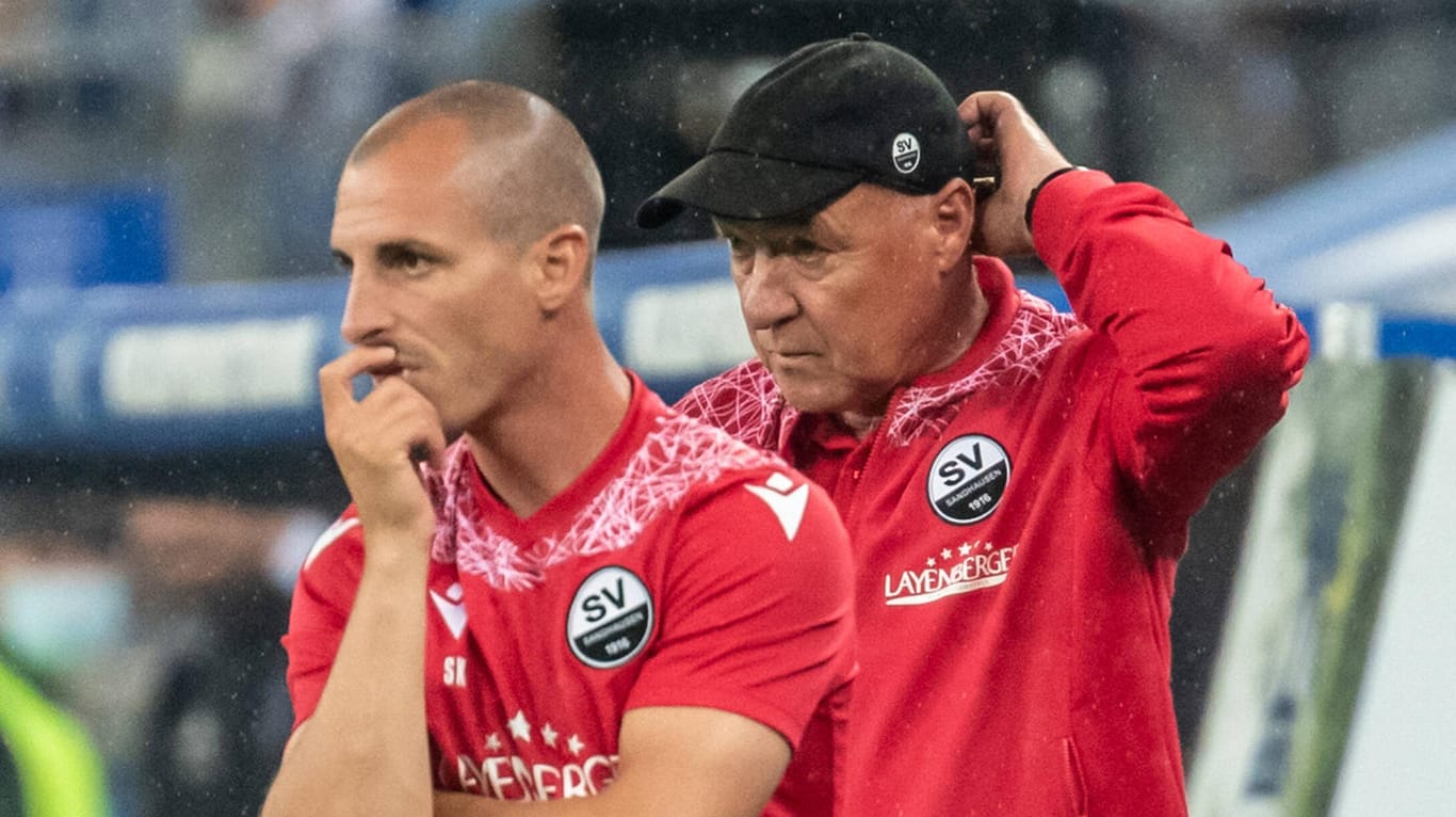 Stefan Kulovits und Gerhard Kleppinger (r.): Die Trainer des SV Sandhausen mussten gehen.