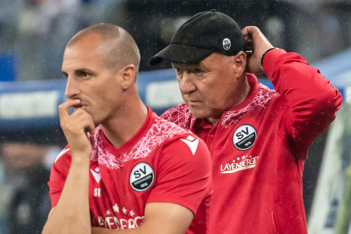 Stefan Kulovits und Gerhard Kleppinger (r.): Die Trainer des SV Sandhausen mussten gehen.