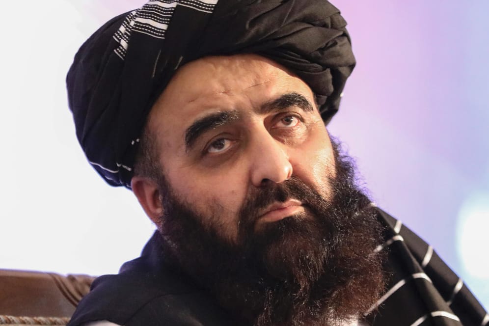 Taliban-Außenminister Motaki: Die neuen Machthaber in Afghanistan wollen vor der UN sprechen.