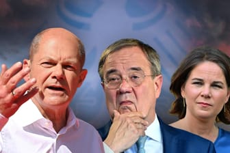 Kanzlerkandidaten Scholz, Laschet, Baerbock: Wer will mit wem regieren?