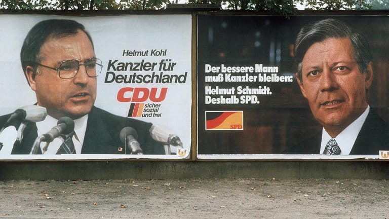 Bundestagswahl 1976: Erst 1982 gelang es dem Konservativen, den SPD-Politiker abzulösen.