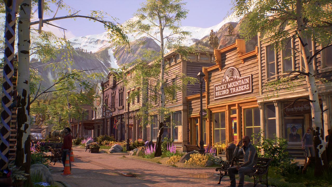 Spielerinnen und Spieler erforschen in "Life is Strange: True Colors" die idyllische Bergstadt Haven Springs.