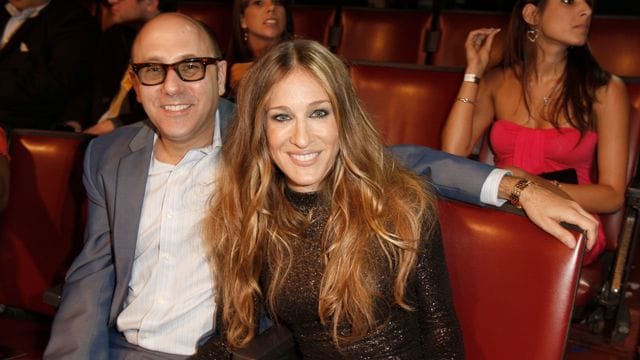 Die Schauspielerin Sarah Jessica Parker (r) und ihr Kollege Willie Garson.