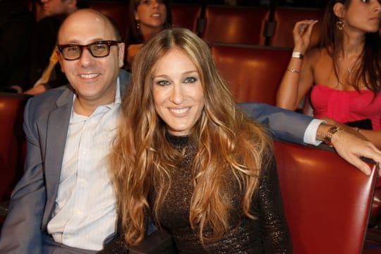 Die Schauspielerin Sarah Jessica Parker (r) und ihr Kollege Willie Garson.