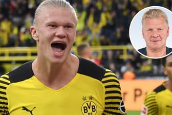 Sein Marktwert liegt bei 130 Millionen Euro, seine Ausstiegsklausel deutlich niedriger: Dortmunds Superstürmer Erling Haaland, der wohl nicht über die Saison hinaus zu halten sein wird.