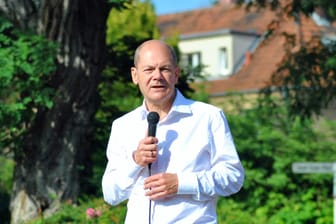 Olaf Scholz spricht in Köln: Er forderte bezahlbaren Wohnraum.
