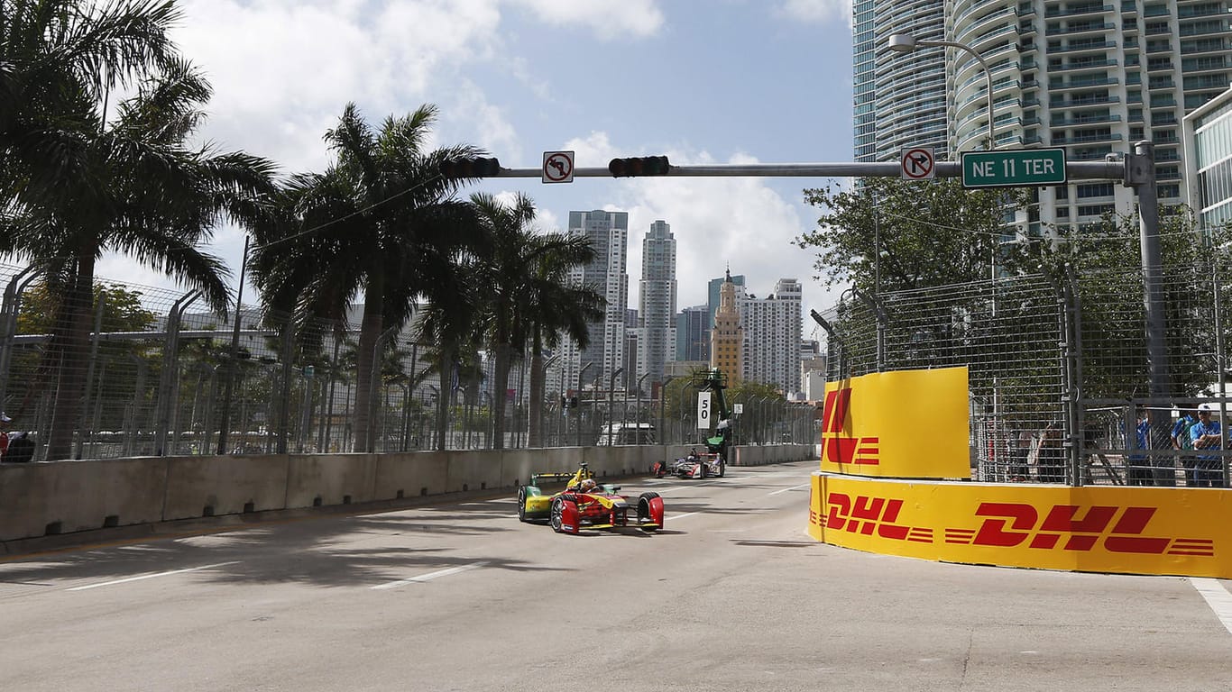 Motorsport in Miami: Die US-Metropole war bisher nur Gastgeber der Formel E. 2022 wird dort erstmals auch ein F1-Rennen ausgetragen.