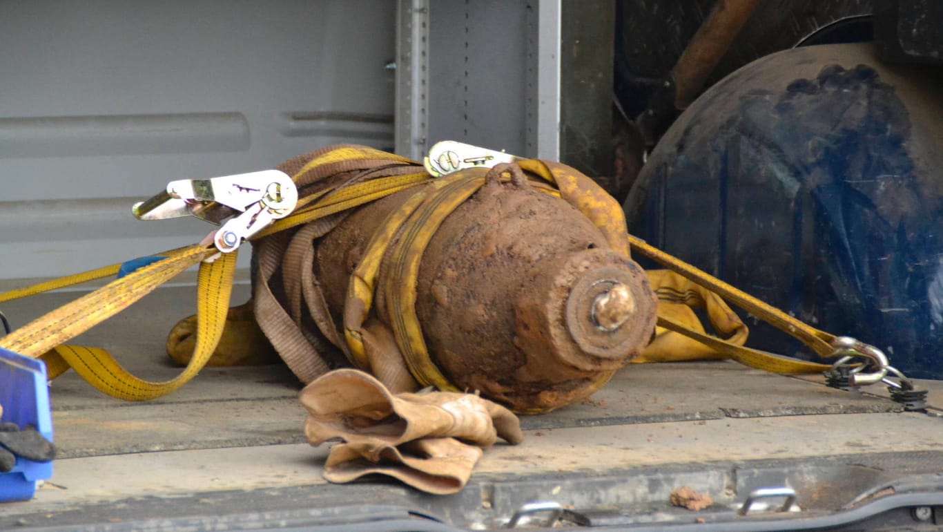 Eine Fliegerbombe (Symbolbild): In Köln ist ein Blindgänger aus dem Zweiten Weltkrieg gefunden und entschärft worden.