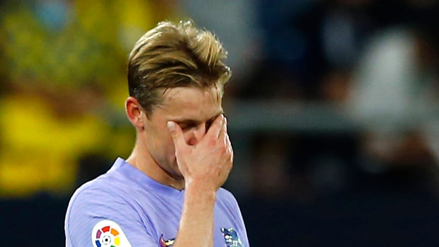 Barças Frenkie de Jong: Gelb-Rote Karte in der 65. Minute.
