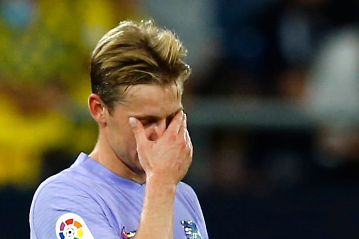 Barças Frenkie de Jong: Gelb-Rote Karte in der 65. Minute.