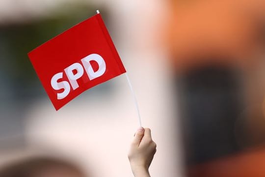 SPD-Fähnchen