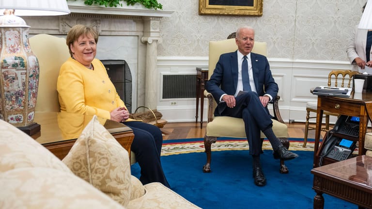 Merkel zu Besuch im Weißen Haus: Durch Joe Biden haben sich die deutsch-amerikanischen Beziehungen wieder verbessert.