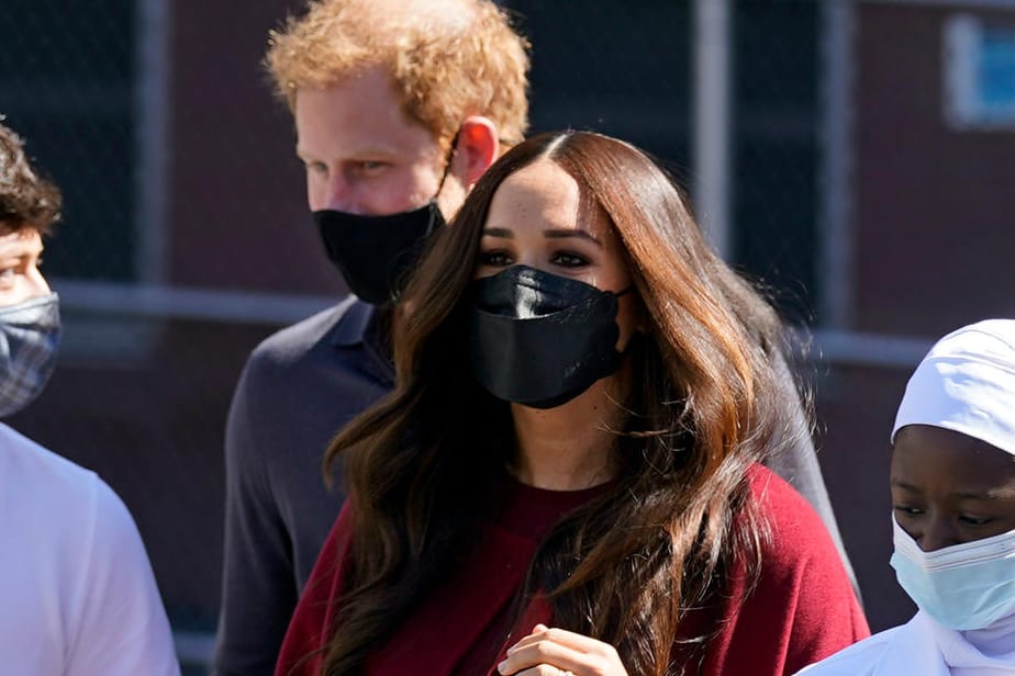 Prinz Harry und Herzogin Meghan: Sie besuchten am Freitag eine Schule in Harlem.