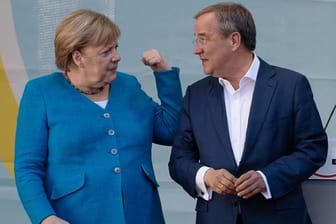 Angela Merkel und Armin Laschet