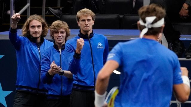 Spieler von Team Europa, (v. Spieler von Team Europa, (v.