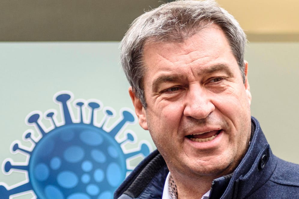 Markus Söder bei einer Corona-Impfaktion in Nürnberg. Der CSU-Chef schießt kurz vor der Wahl nochmal scharf in Richtung des politischen Gegners.