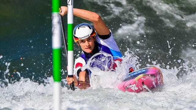 Hat in Bratislava WM-Gold geholt: Siegerin Ricarda Funk in Aktion. Hat in Bratislava WM-Gold geholt: Siegerin Ricarda Funk in Aktion.