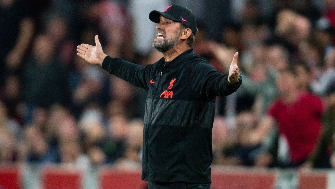 Jürgen Klopp: Der Coach holte mit dem FC Liverpool in Brentford das zweite Remis in der Liga.