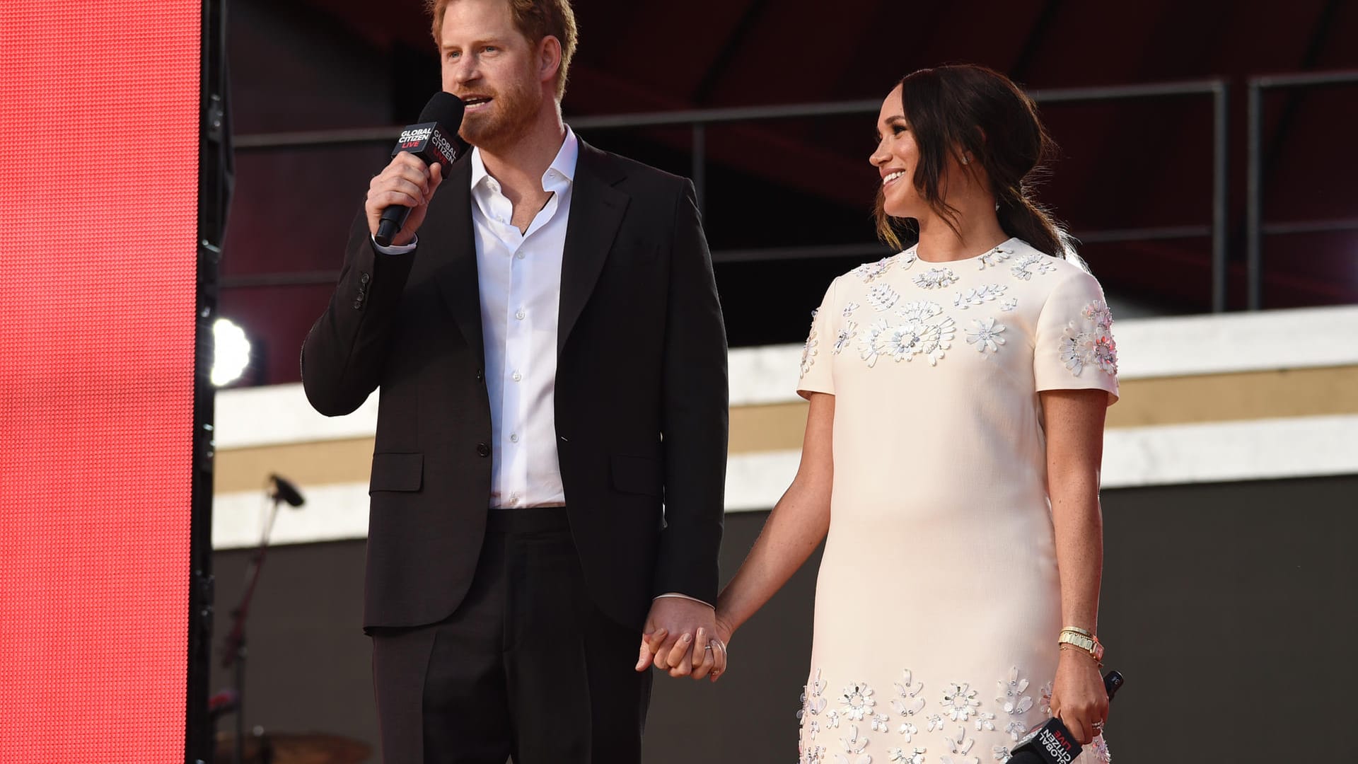 Die Herzogin von Sussex, Meghan, und Prinz Harry sprachen beim Global Citizen Konzert in New York.