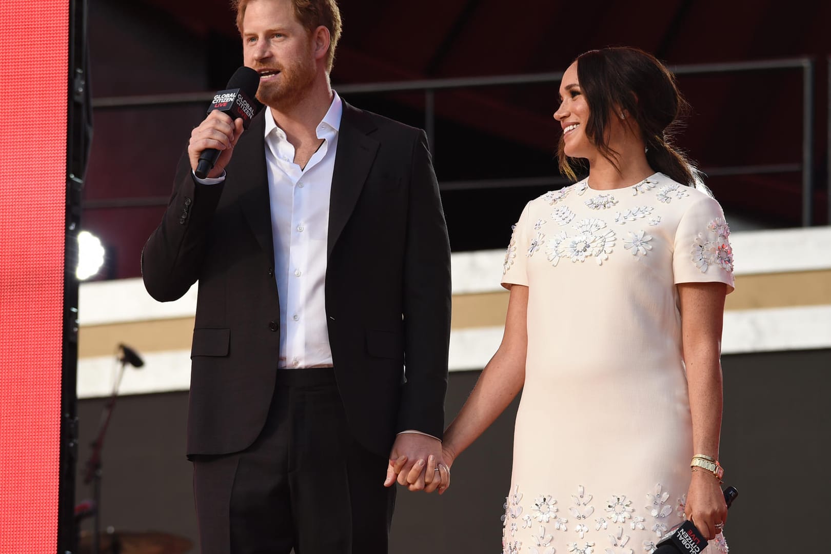 Die Herzogin von Sussex, Meghan, und Prinz Harry sprachen beim Global Citizen Konzert in New York.