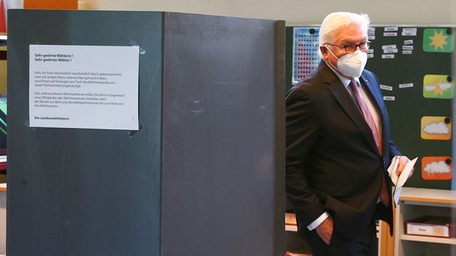 Bundestagswahl - Stimmabgabe Steinmeier Bundestagswahl - Stimmabgabe Steinmeier