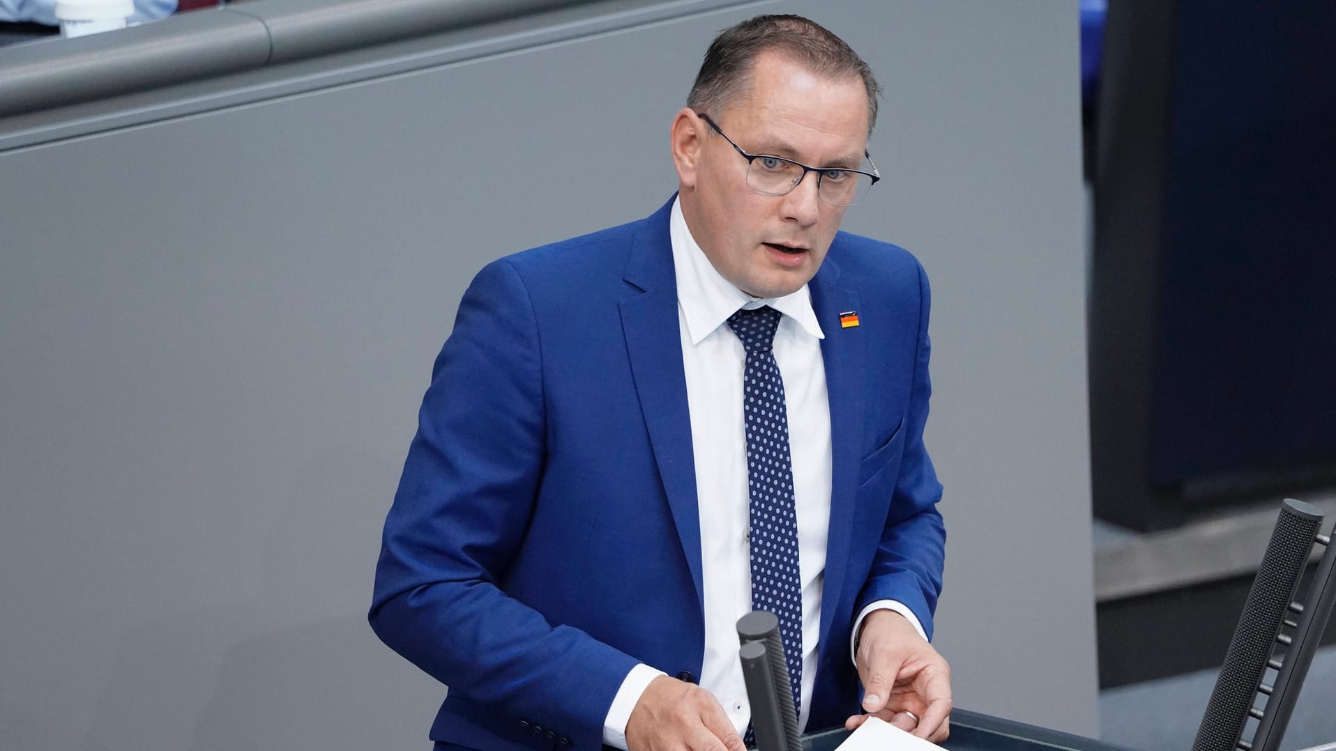 Tino Chrupalla: Der AfD-Politiker hat sein Direktmandat gewonnen.
