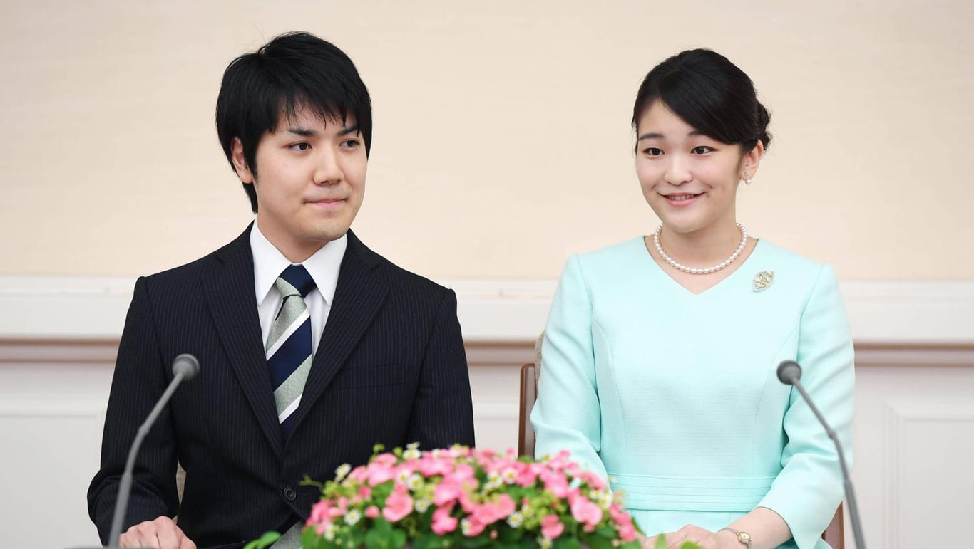 Kei Komuro und Prinzessin Mako: 2017 verkündeten die beiden ihre Verlobung.