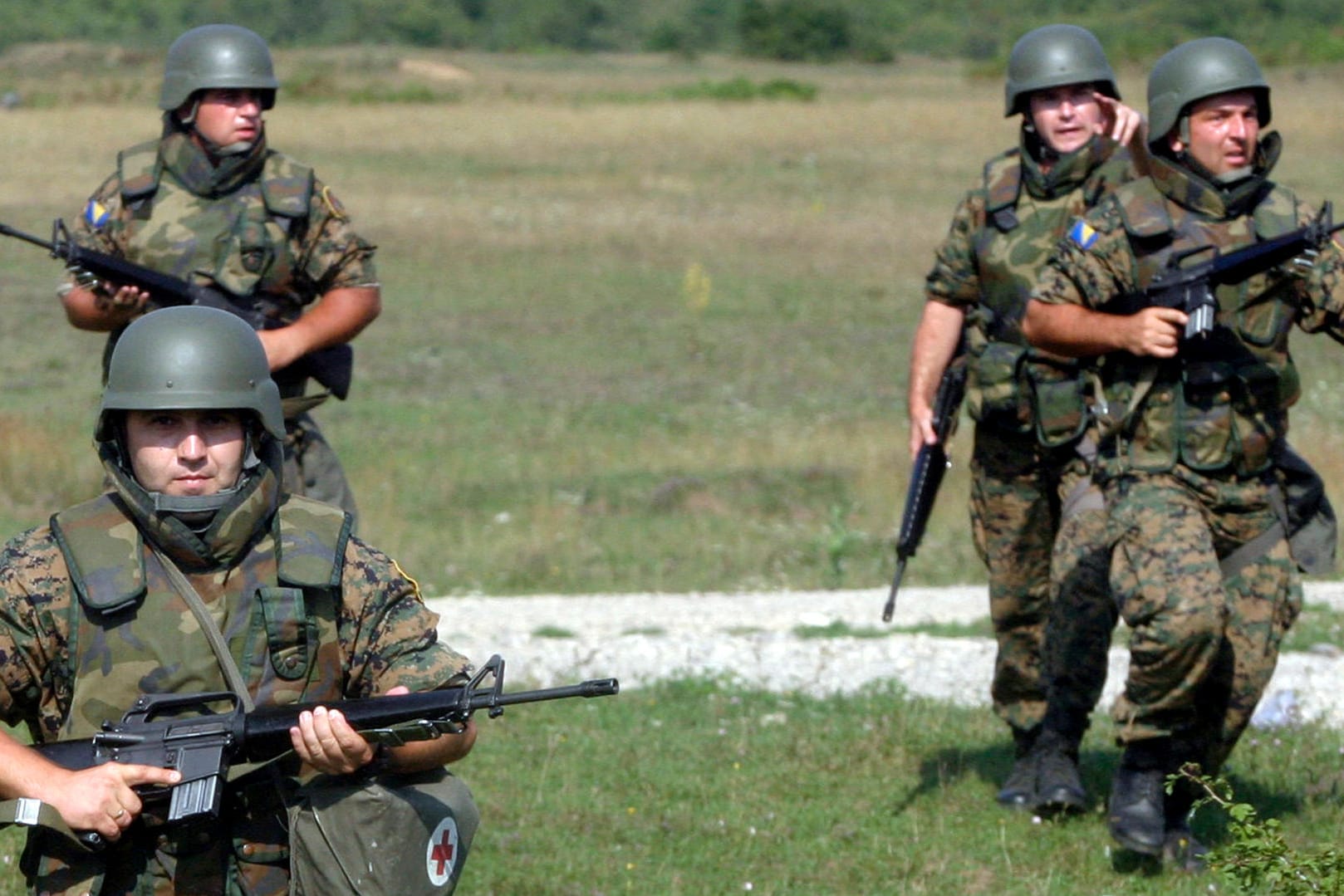 Bosnische Soldaten: Bislang hatten die Teilrepubliken eine gemeinsame Armee (Symbolbild).