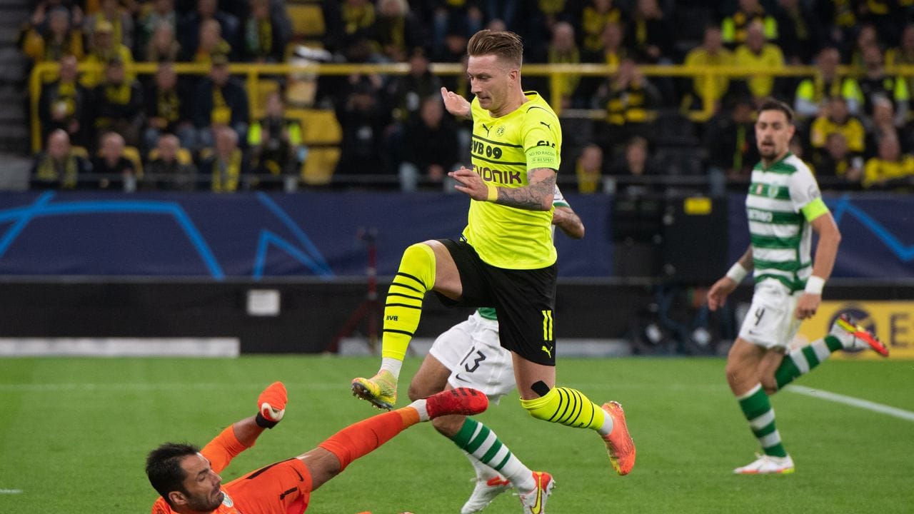 Stand gegen Sporting wieder in der Dortmunder Startelf: BVB-Kapitän Marco Reus.
