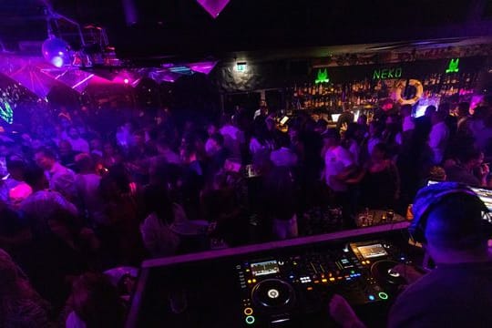 Eine Discothek