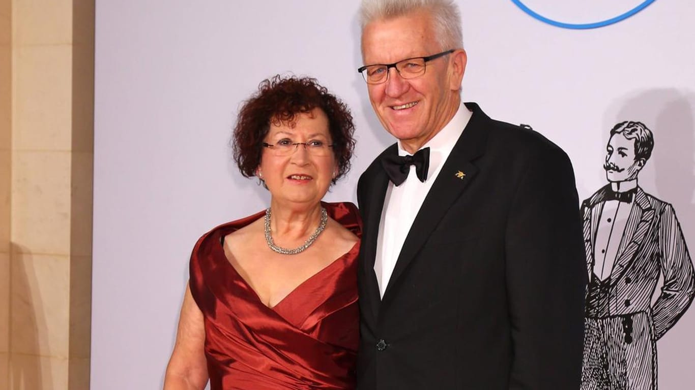 Winfried Kretschmann mit Frau Gerlinde: Das Ehepaar ist seit 1975 verheiratet.