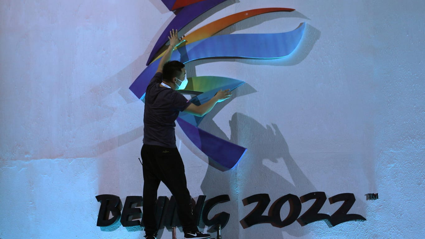 Das Logo der Olympischen Spiele in Peking: Nur einheimische Fans sind 2022 zugelassen.