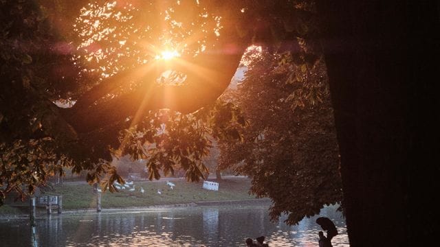 Sonnenuntergang in Berlin