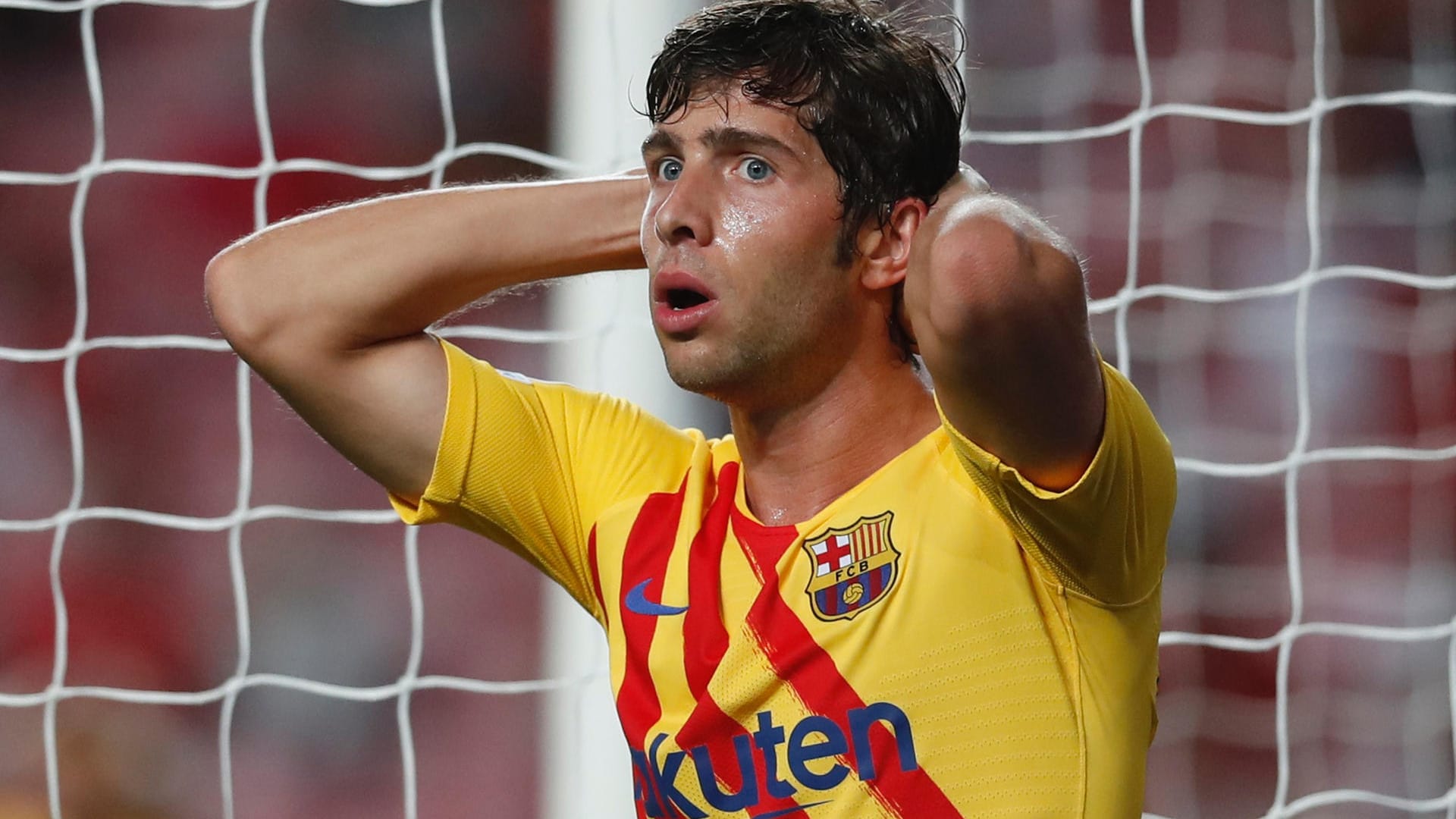 Schrecken im Gesicht: Sergi Roberto fassungslos. Der FC Barcelona steckt in einer monströsen Krise.