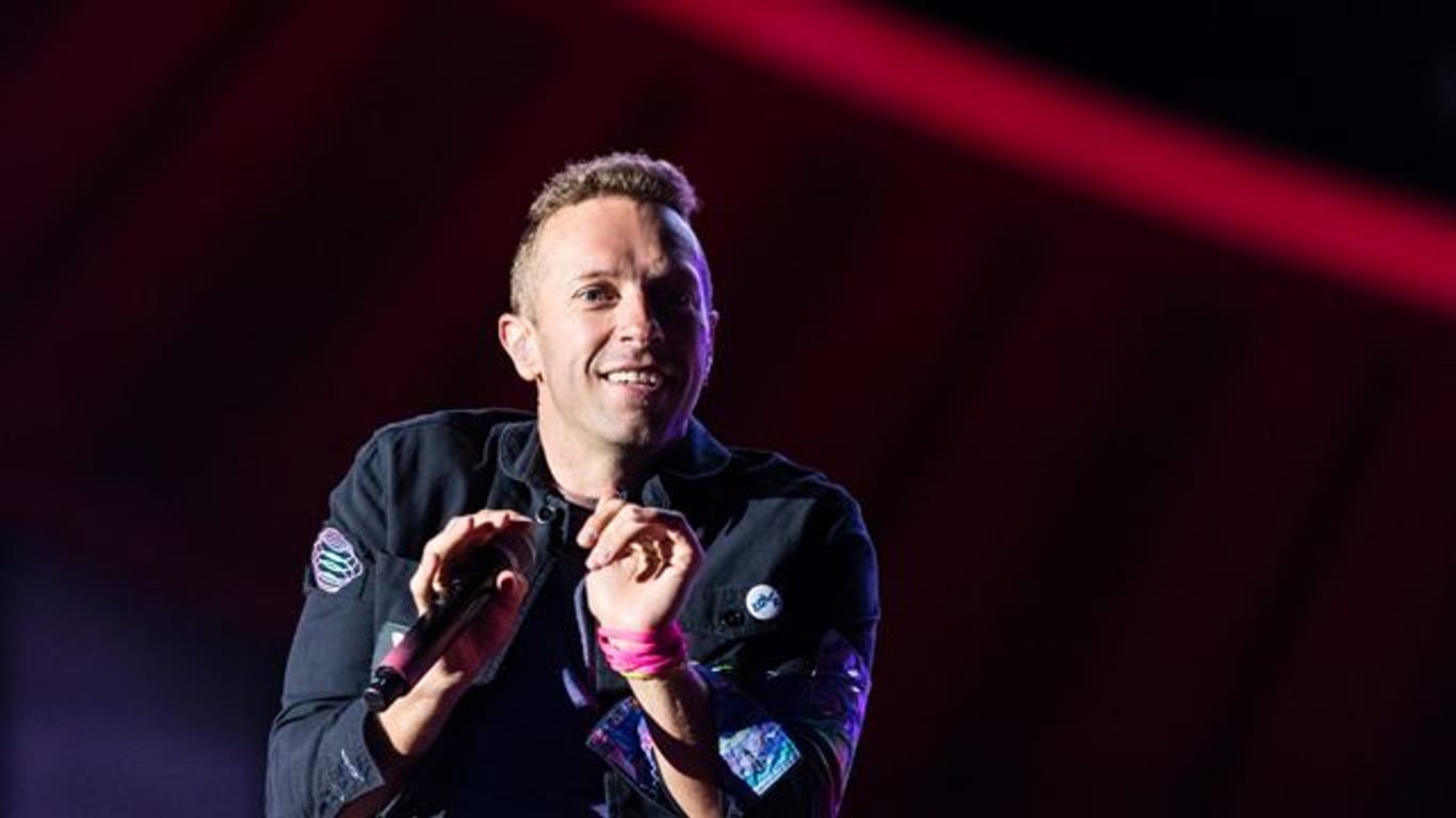 Chris Martin von Coldplay tritt beim Global Citizen Festival auf.