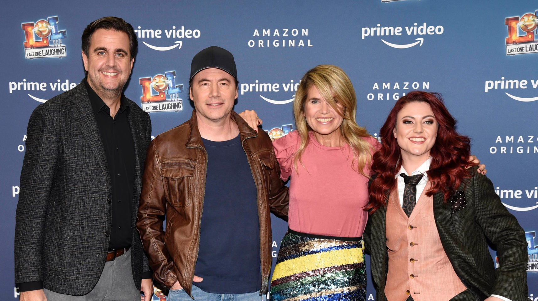 Bastian Pastewka, Michael Bully Herbig, Anke Engelke und Tahnee bei der Premiere: Auf Amazon startet die zweite Staffel der Video Comedy-Gameshow.