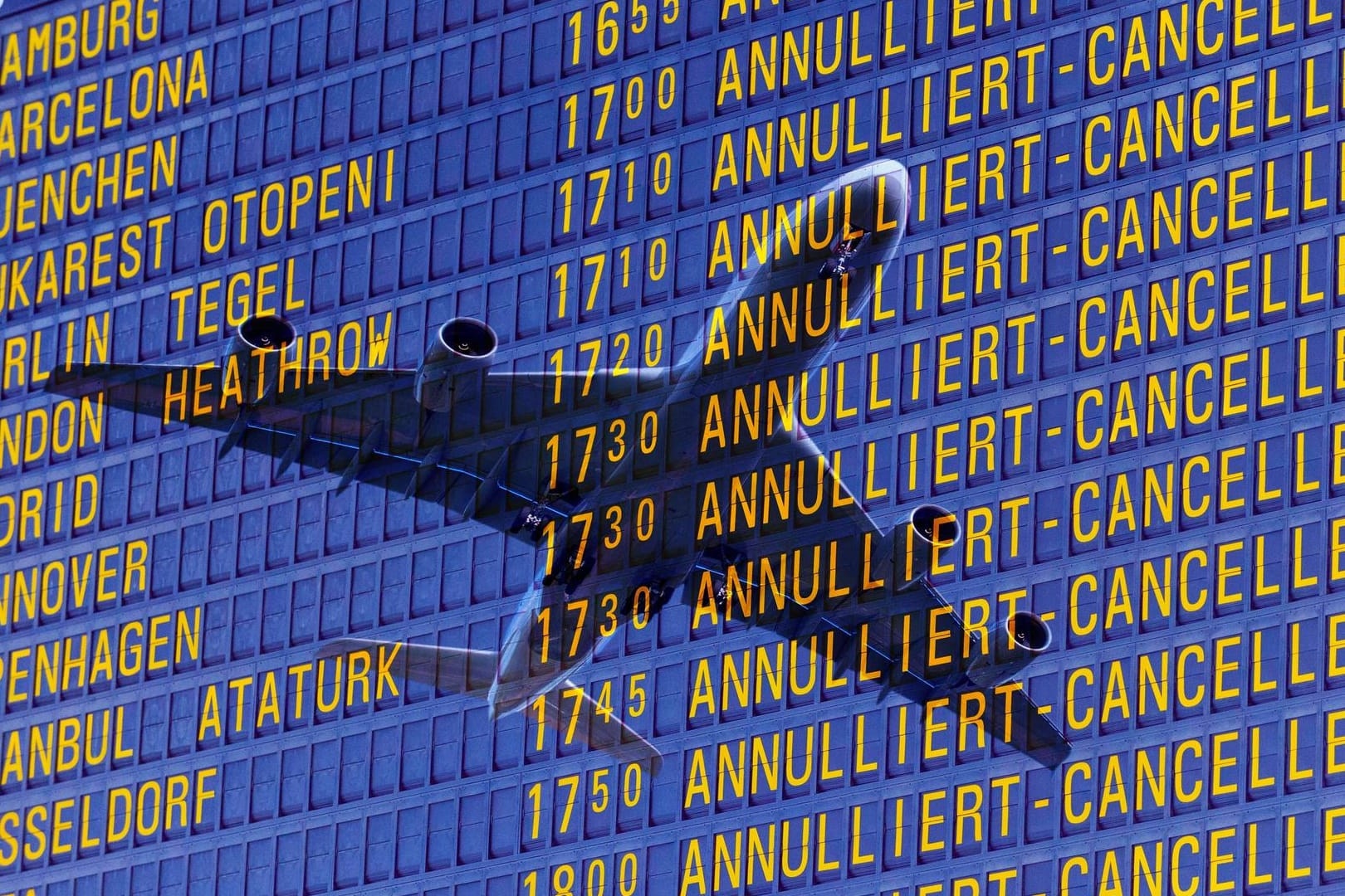 Annulierte Flüge: In der Corona-Krise wurden viele Flugverbindungen gestrichen. (Symbolbild)