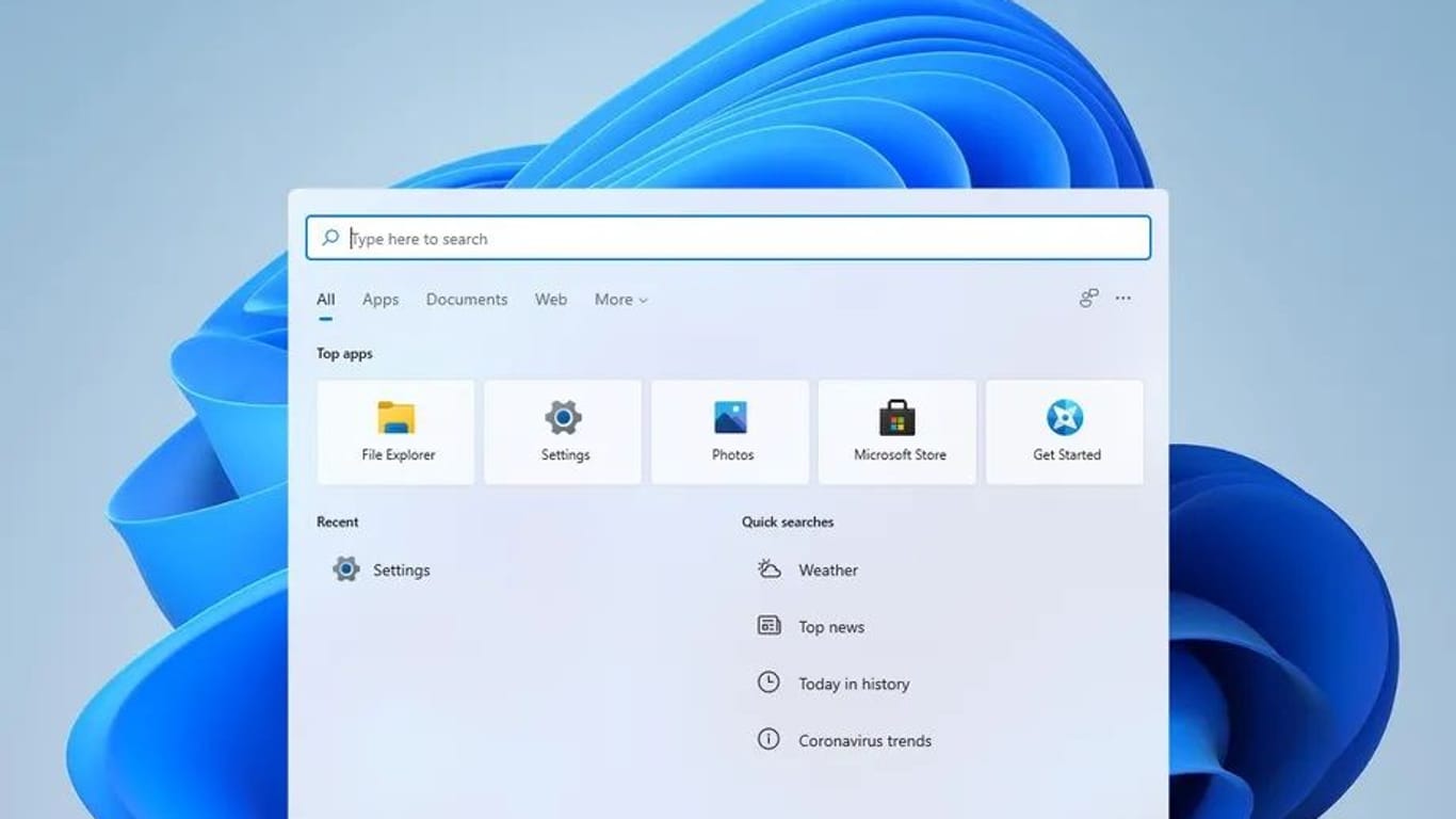 Ein Screenshot von Windows 11 (Symbolbild): Das Betriebssystem soll deutlich schneller sein als der Vorgänger.