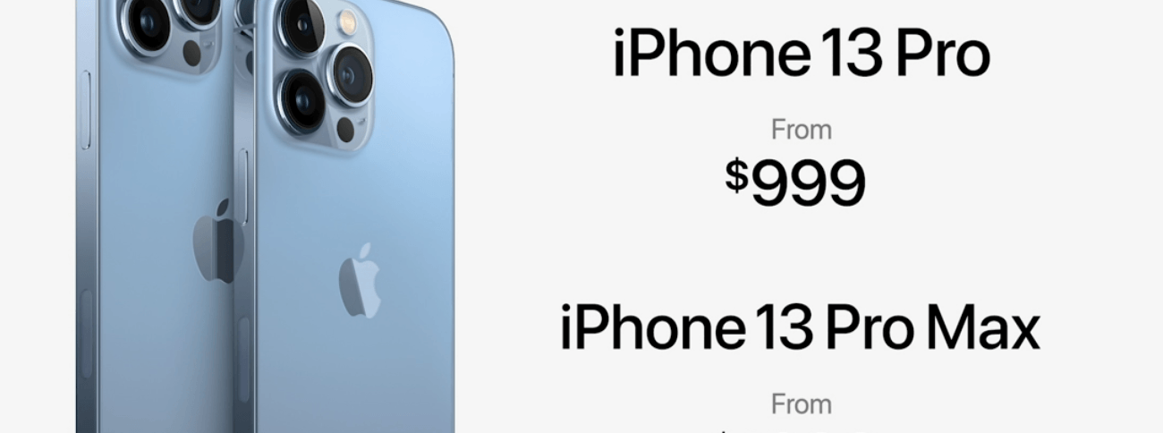 Die Preise bleiben gleich und starten bei 1.149 Euro für ein iPhone 13 Pro und 1.249 Euro für ein iPhone 13 Pro Max, jeweils mit 128 GB Speicher. Letzterer lässt sich auf bis zu einen Terabyte Speicher erweitern, also 1.000 Gigabyte.