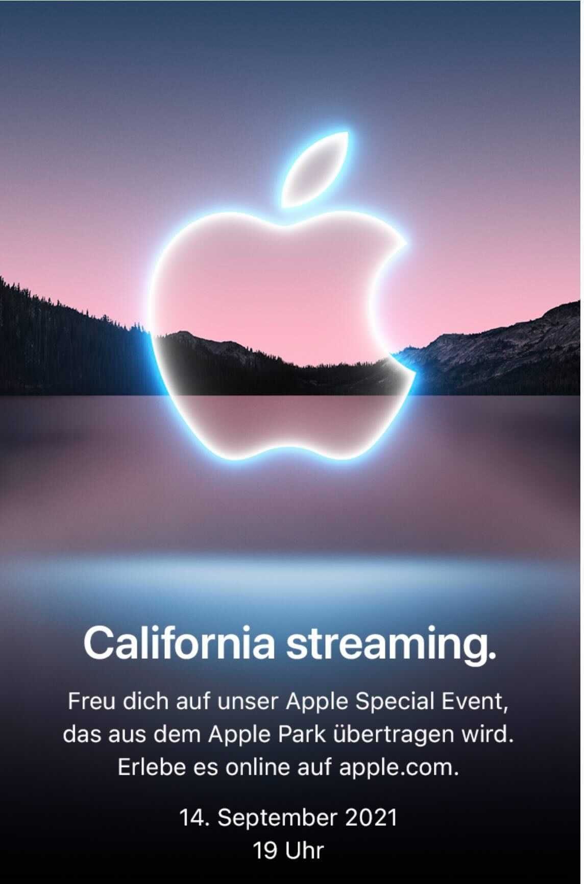 "California Streaming": So sieht die Einladung aus.